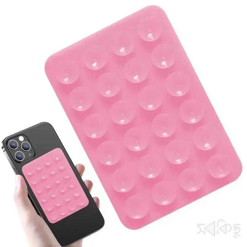 Silicone Suction Phone Case Mount Mat 24 Cups - 4