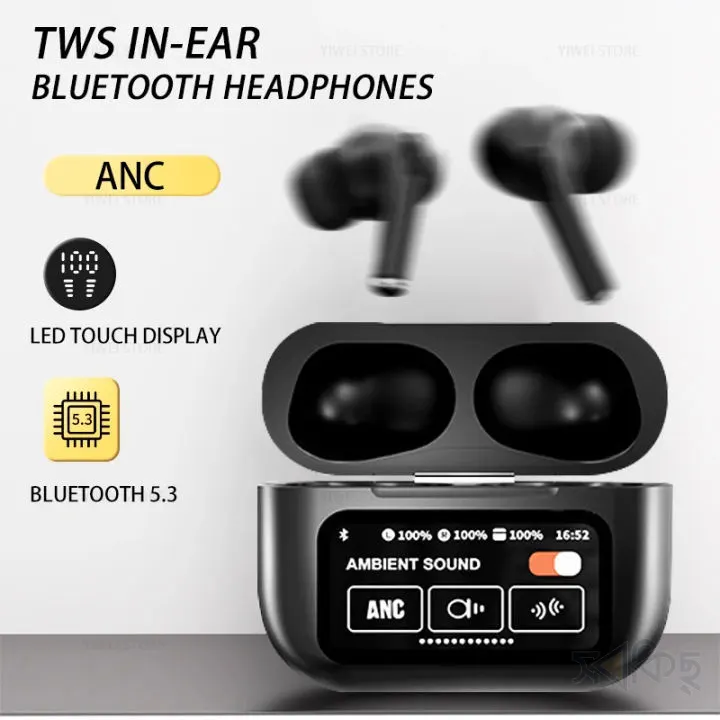 A9 Pro Wireless Earbuds ANC Touch Screen - 3