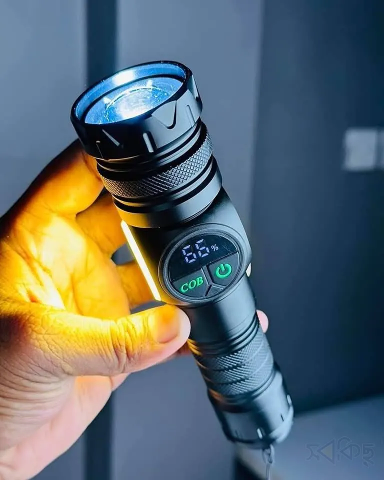 GearUP K60 Rechargeable Flashlight 10W COB + LED Torchlight - 4